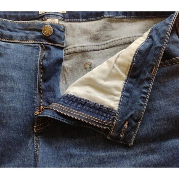 Ava Viv Jeans Womens 18w Distressed Stretch Raw Hem - Picture 6 of 13